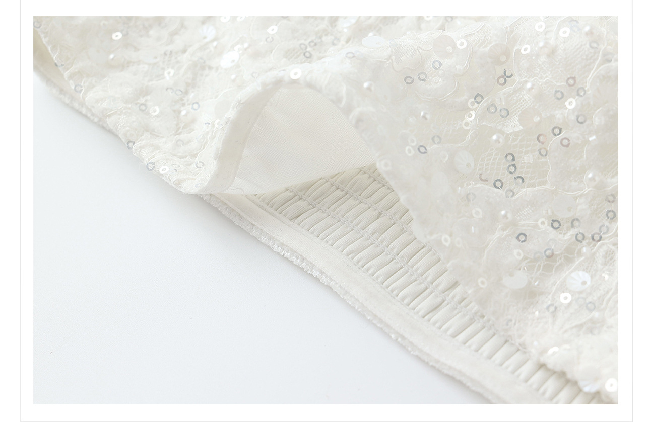 Bộ đầm maxi thắt eo phong cách quốc phong cao cấp — Gạo trắng Sling, bộ đồ, Quần dài màu hạnh chi tiết 20
