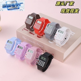 Calculator watch multifunction digital display date view time micro calculator watch children student watch