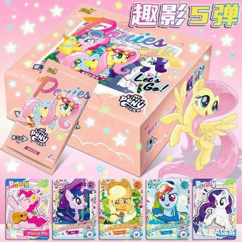 Authentic New My Little Pony Card Game Fifth Series Fun Photo Pack Official Cards Twilight Sparkle Pinkie Pie