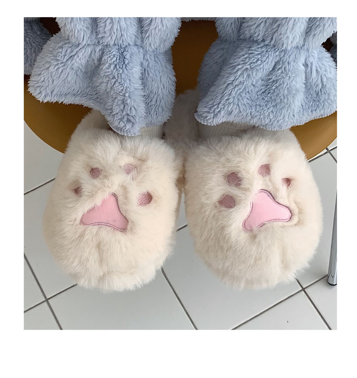 Women's Fashion Cat's Paw Round Toe Cotton Slippers display picture 8