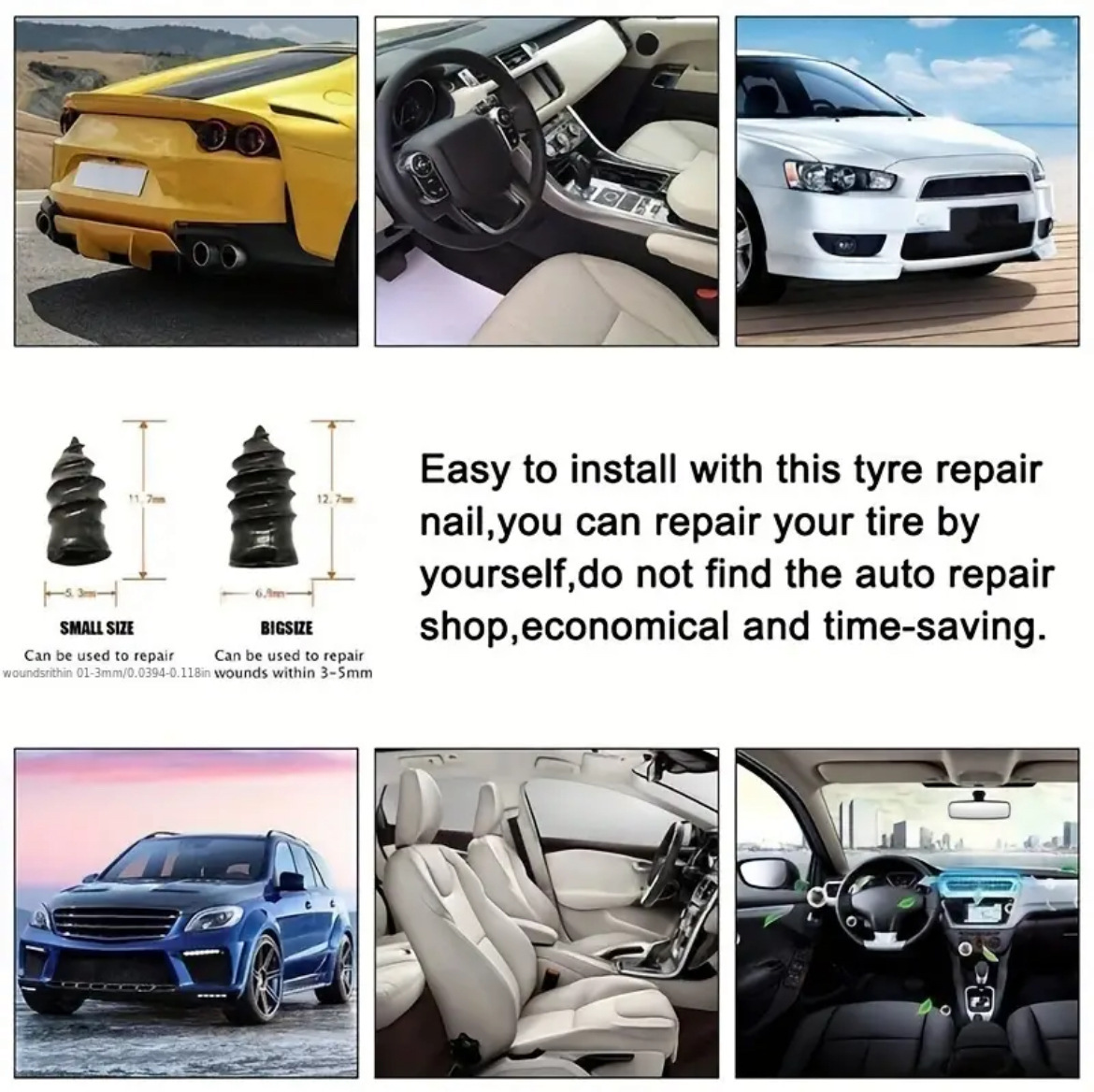 Cross-Border Hot-Selling Eva Emergency Tire Repair Tool Set Bag, a Must-Have for Car, Self-Driving Car and Motorcycle Tire Leak Repair