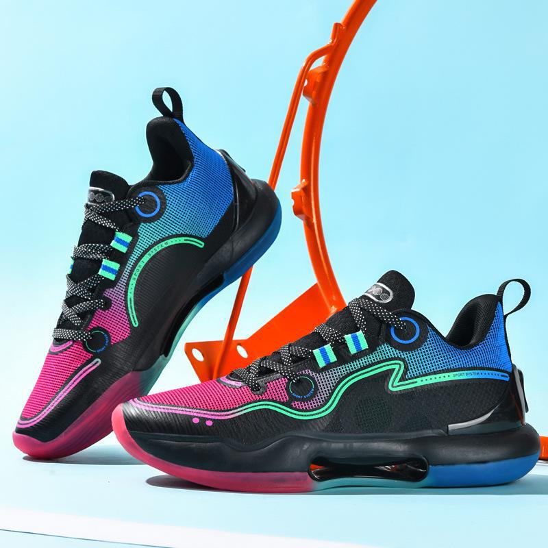 Basketball Shoes New Men's Middle Helping Practical sneaker Youth Wear-resistant Breathable Sneakers Student Indoor and Outdoor Training Shoes