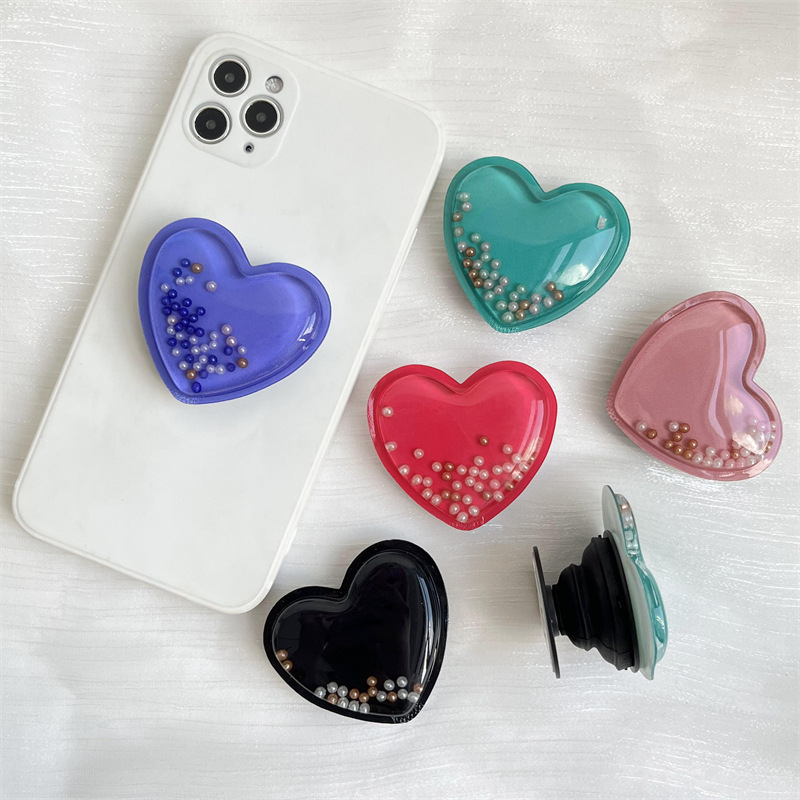 20g Weight Mobile Phone Universal Applicable Brands Airbag Bracket Classification plastic Material Heart Shape Pattern Casual, Simple Style Style Heart Shape Plastic Casual Simple Style Mobile Phone Universal Airbag Bracket 无