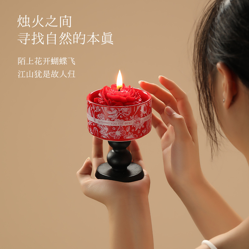 新款大豆混合蜡礼盒装送礼简约高级持久好闻伴手礼香薰蜡烛批发|undefined