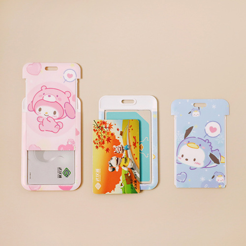 Sanrio Pochaco Melody Card Student Meal Card Instagram Campus Card Love Couple Keychain Bus