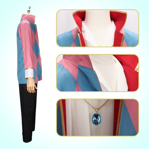 Hal's Moving Castle cosplay costume, Hal cosplay men's clothing, cosplay anime performance costume