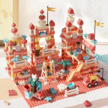 【包邮】女孩公主城堡礼盒套装积木玩具兼容乐高儿童拼装大颗粒宝