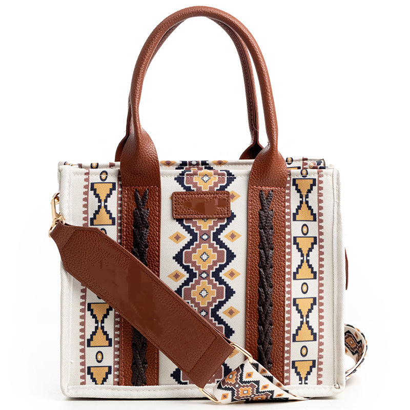 Ready Stock Cross-Border Handbags, Western Wallets, Women's Tote Bags, Shoulder Bags, Bohemian Aztec Handbags