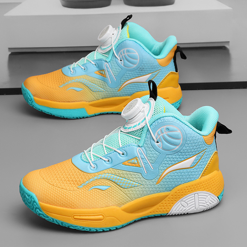 Zapatos de baloncesto de malla transpirables para niños y niñas 2025 primavera nuevos zapatos para niños zapatos deportivos para jóvenes zapatos para correr para niños