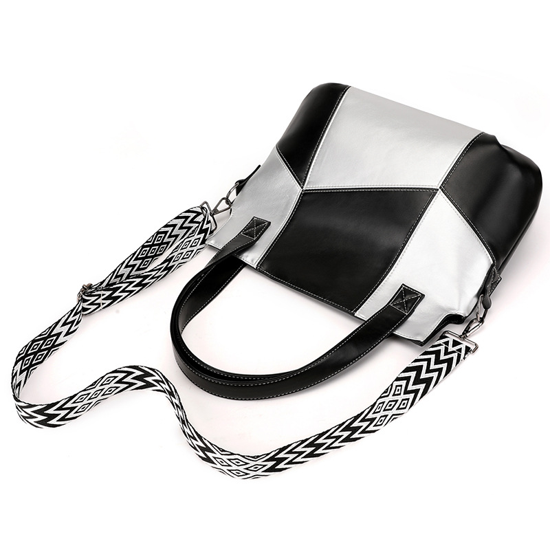 Nuova borsa a tracolla da donna, alla moda, versatile, semplice e alla moda, grande capacità, portatile, impermeabile, in PU._voghion.com