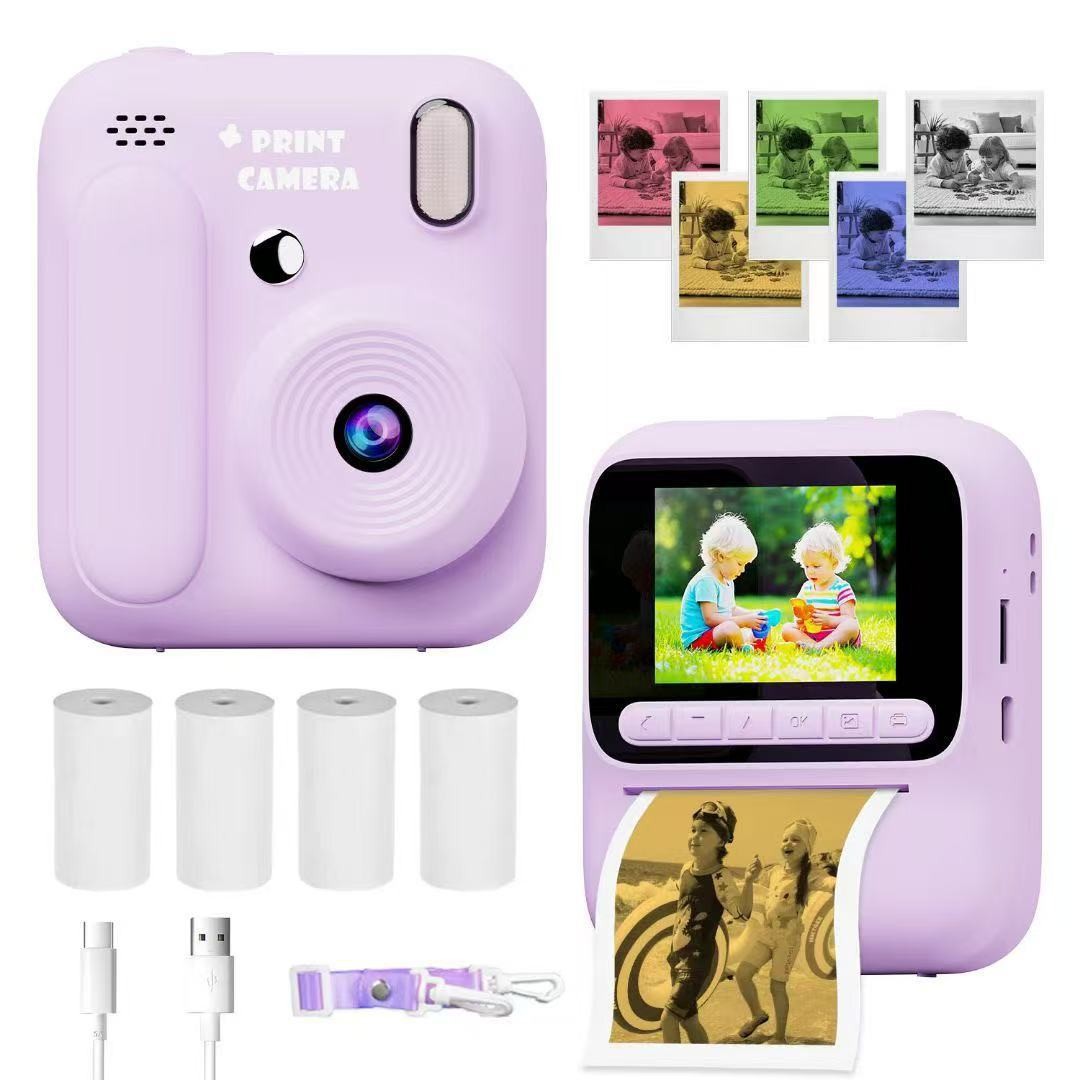 2025 New Z700 Children's Polaroid Printing Camera Color Printing Camera Instant Printing Mini Camera