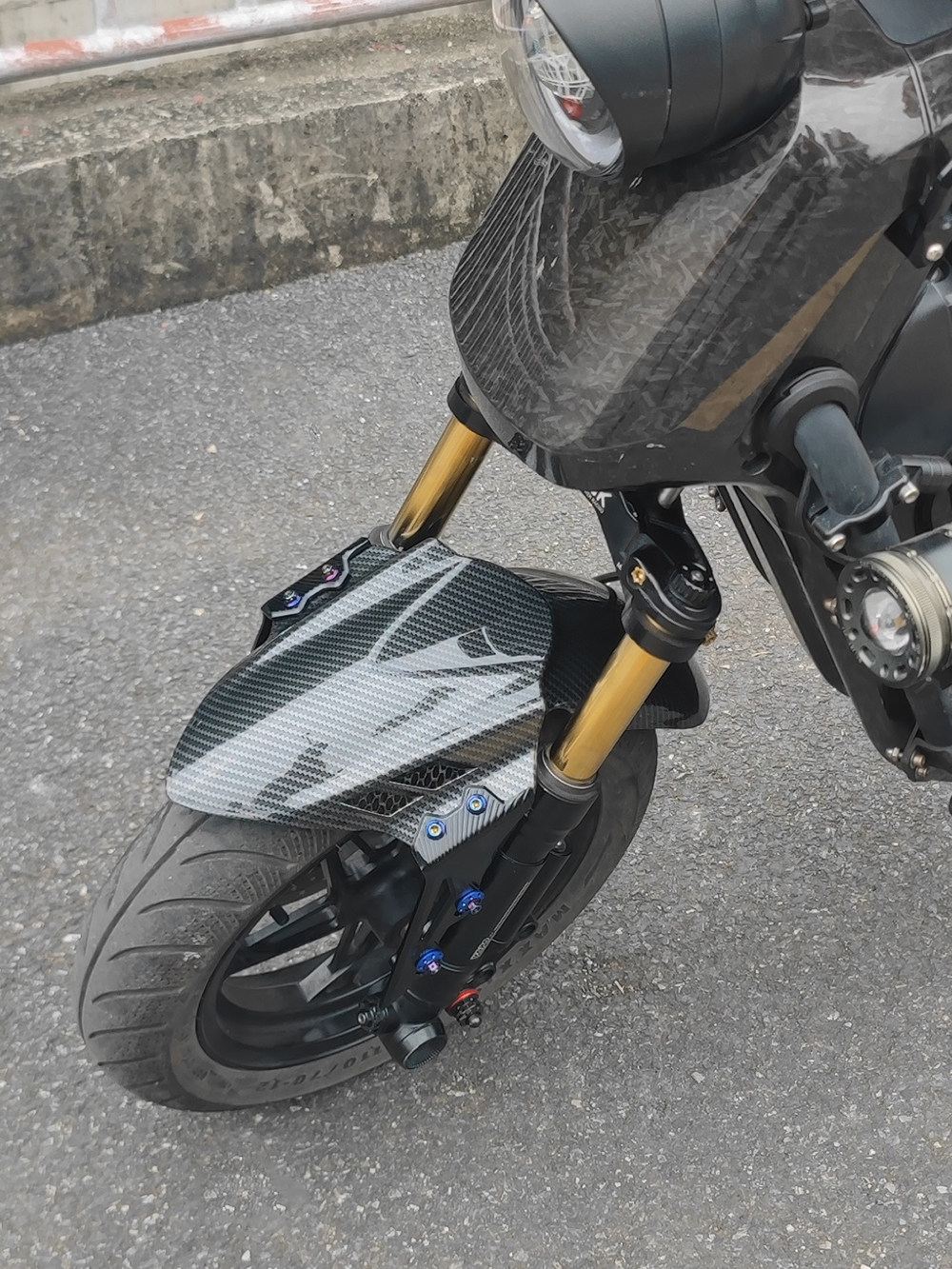 Suitable for Ninebot M395C/Mzmix Xiaoniu Uqi+/Nxt Modified 33-Core Aluminum Alloy Front Mudguard