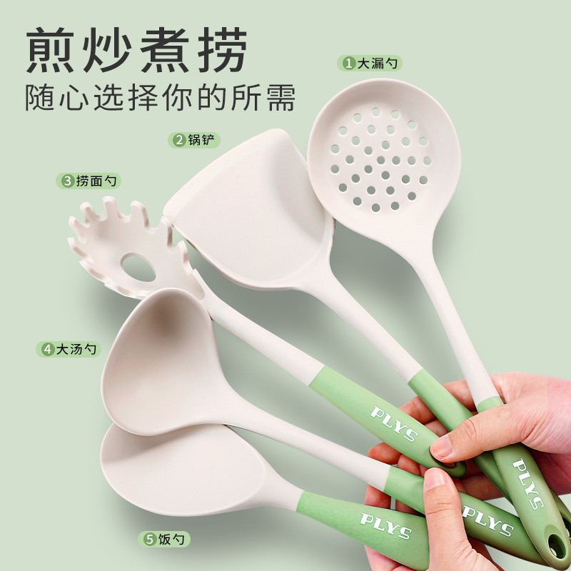 Shengda fábrica de regalos de arroz venta directa pala no silicona cucharas de arroz casero cucharas de arroz resistentes a altas temperaturas