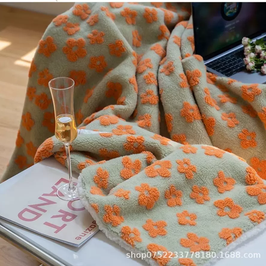 秋冬保暖珊瑚绒沙发盖毯空调毯简约加厚毛毯定制加厚保暖柔软