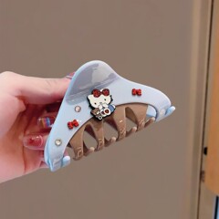 2025新潮新款少女可爱凯蒂猫中号抓夹精致时尚气质盘发夹抓夹头饰