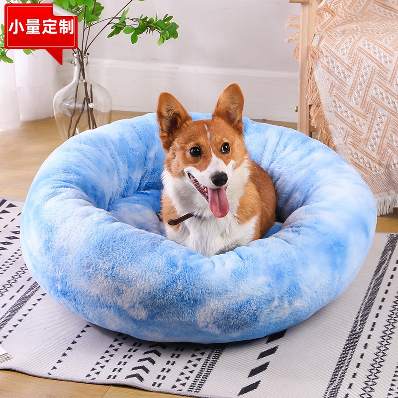 Perro de peluche corto de invierno Pescado de piel de conejo de pechón de pechera de piel de conejo de pechera inferior antideslizante color colorido gato cama tamaño perro