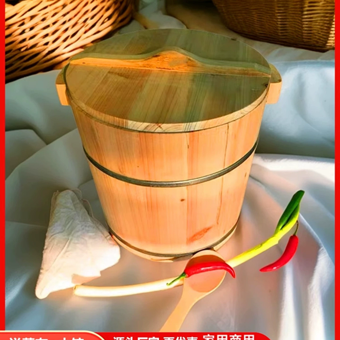 Бесплатная доставка, деревянная бочка, приготовленный на пару рис, коммерческая кухня, стильный артефакт, круглый большой тайваньский фургон с фиолетовым рисом, ресторан, столовая, дерево