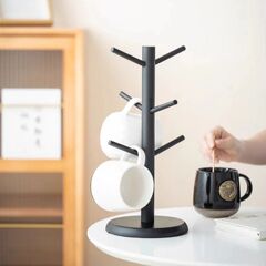 竹製のコップ棚多機能キーアクセサリー棚メーカーのマグカップとコップの水切り棚のクロスボーダー卸売り