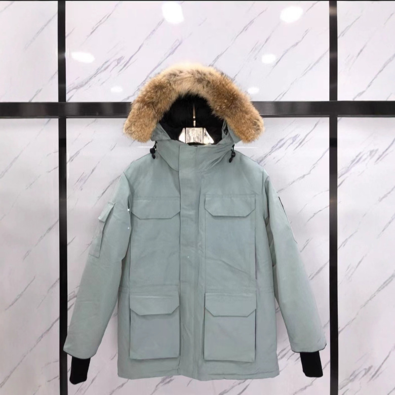 Putian High Version 08 Big Goose down Jacket Expedition Men and Women Same Style Canadian Thickeneded Jacket Wolf Hair