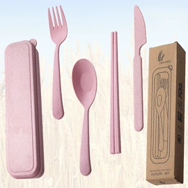 便携餐具;西餐餐具套装;可降解餐具