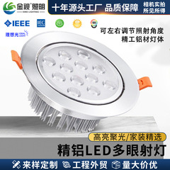 多眼ledスポットライト埋め込み式穴ランプ3w5wハイライト牛眼スポットライト洗浄壁家庭用店舗業務用天井