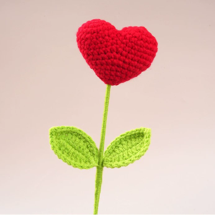 Винное стекло роза отделка чисто ручное плетение букет домашняя декора crochet имитационный цветок шерстяной подарок для подруги