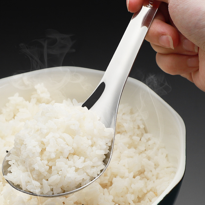 304ステンレススプーン大盛スープスプーンはご飯にくっつかない|undefined