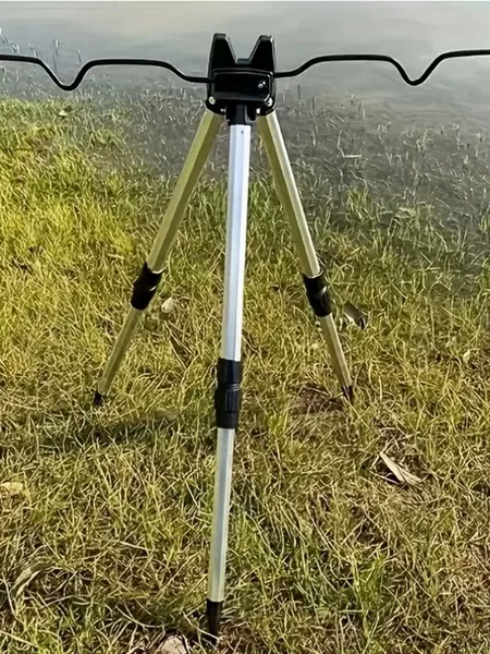Cross-Border Fishing Telescopic Positioning Aluminum Alloy Tripod Multi-Functional Turret Sea Rod Bracket Fishing Gear Fishing Rod Rack