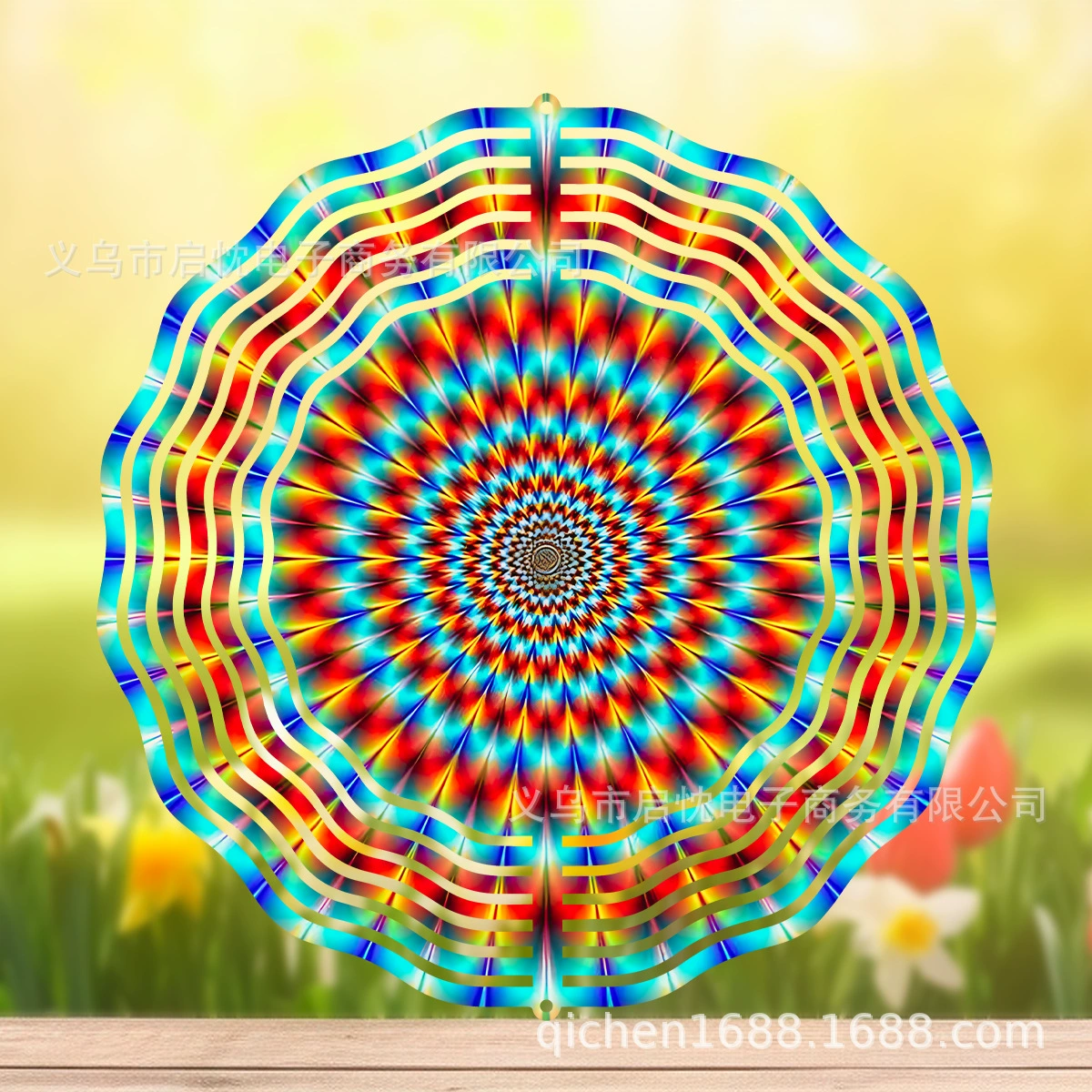 3d wind spinner металлический открытый колокольчик сад декоративный ветер колесо отпугивания птиц подвеска мандала ветер поворот