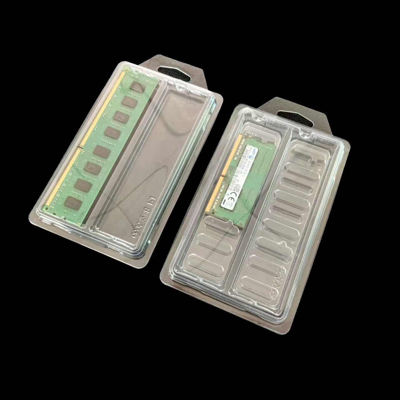 现货内存条双条装吸塑盒包装 笔记本D4代储存卡内托塑料盒