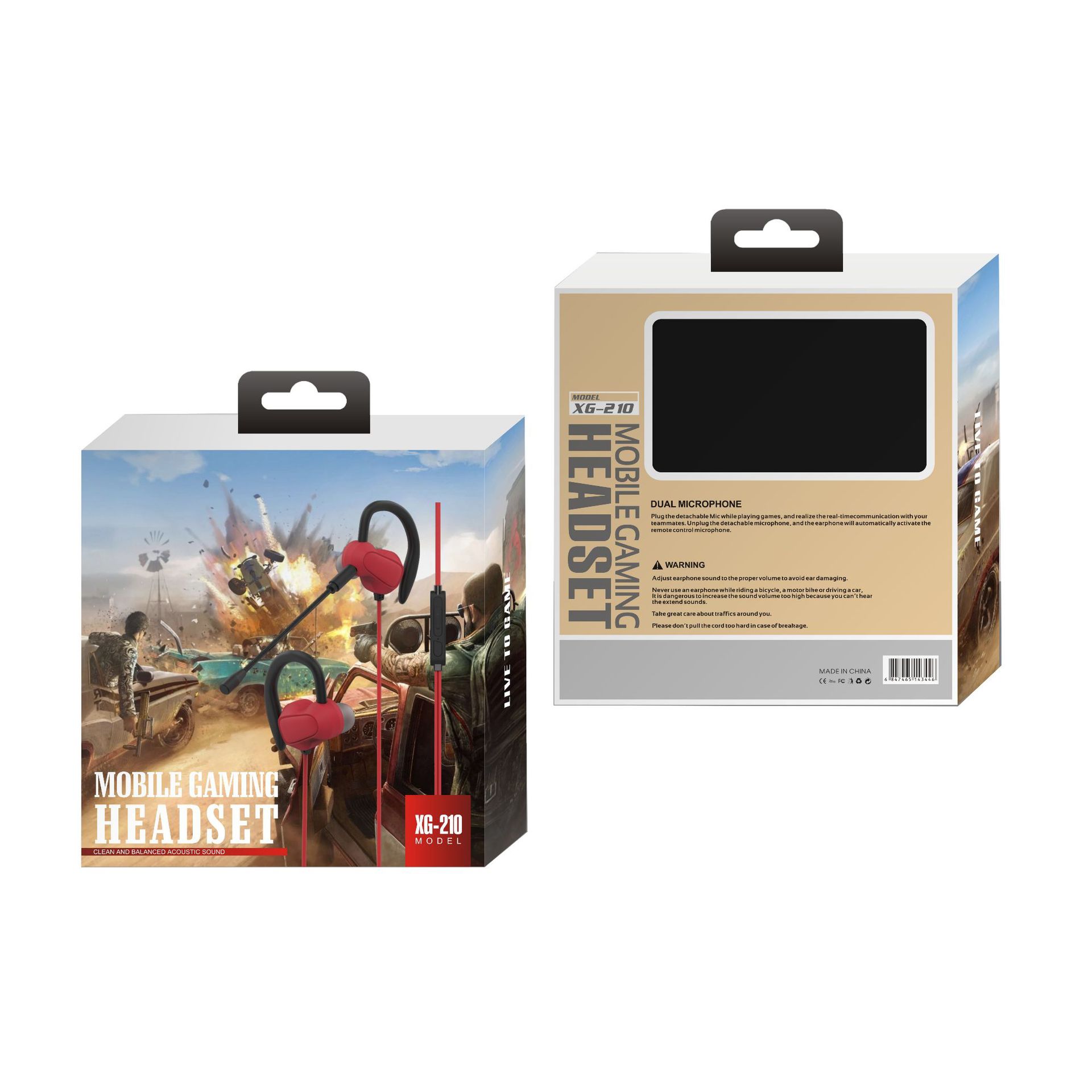 新款 王者電競遊戲耳機 耳挂式重低音 手機電腦平板通用語音耳麥