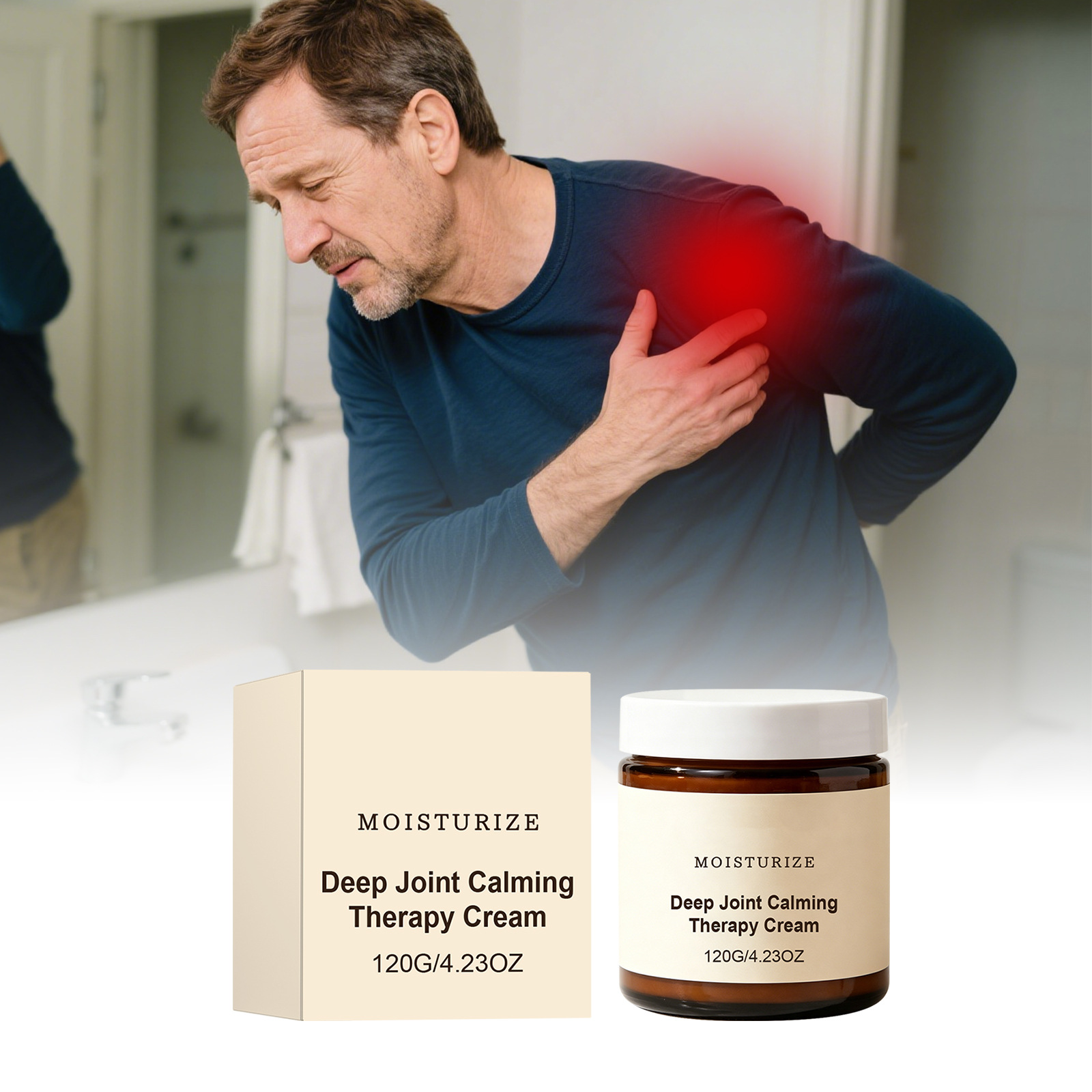 Joint Care Cream, Gentle and Moisturizing for Body Joints, Easy to Absorb When Applied Daily for Massage