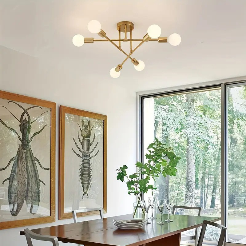 Lámpara de dormitorio nórdica lámpara de estudio lámpara de techo estilo japonés posmoderno minimalista sala de estar comedor iluminación de personalidad creativa
