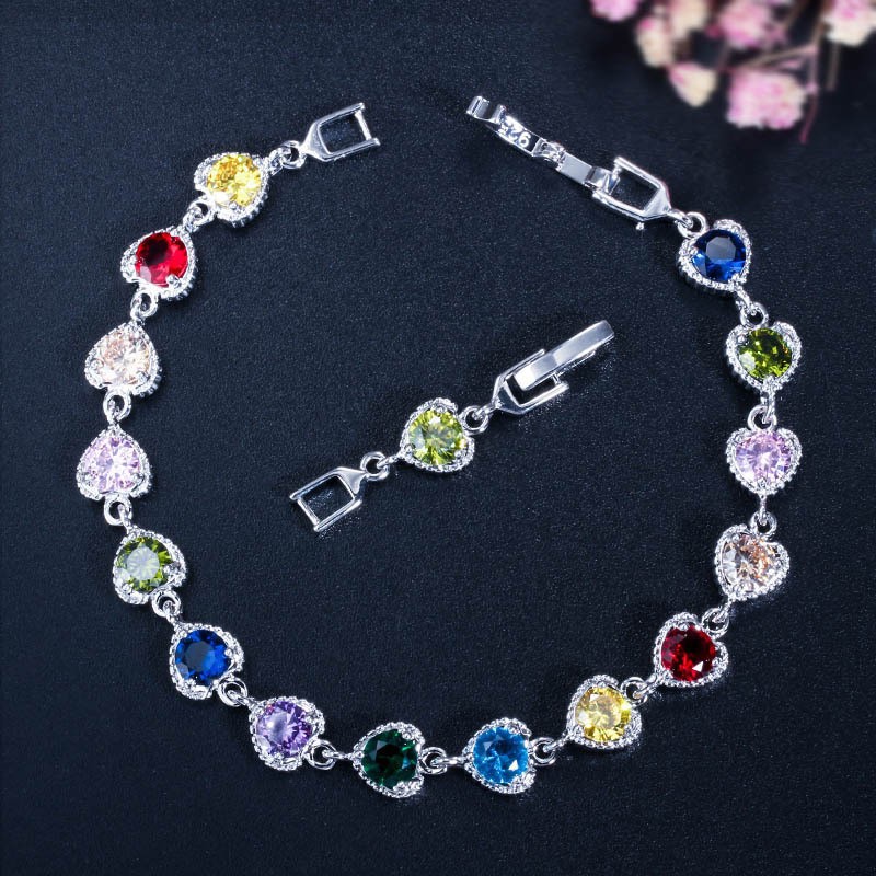 Yunjin transfronteriza nueva moda europea y americana con incrustaciones de circón pulsera de las mujeres simple clásico todo partido pulsera de ventas directas de la fábrica