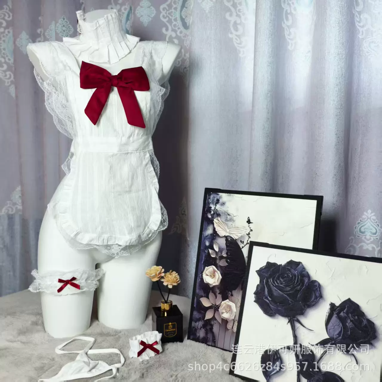 情趣内衣甜美性感纯欲女仆角色扮演蕾丝蝴蝶结制服诱惑免脱套装