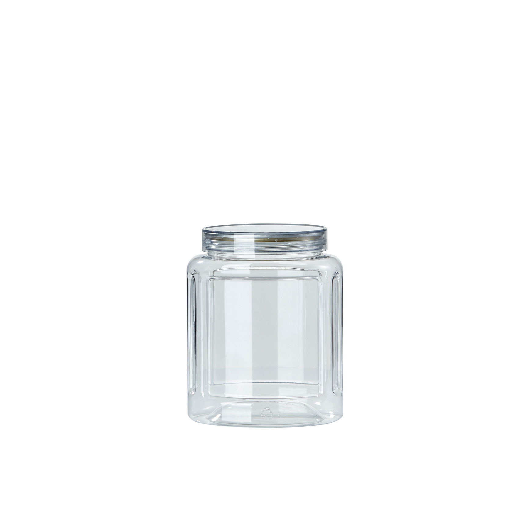 En stock de gran diámetro cubierta portátil botella de plástico de grado alimenticio tarro de tuerca cuadrado de mano granos tarro de vegetales secos image 7