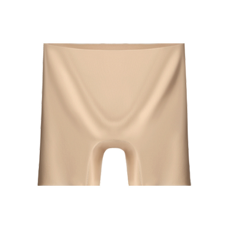 工場直販夏用薄型リキッドファンデーションベース安全パンツ女性用露出防止ハイウエストお腹コントロール目に見えないシームレス下着|undefined