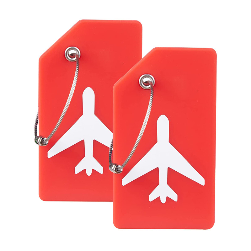 飛行機の荷物タグ、搭乗券、航空会社の荷物タグ、シリコン製のスーツケースタグ、トロリーケースタグ、シリコン製のタグ|undefined