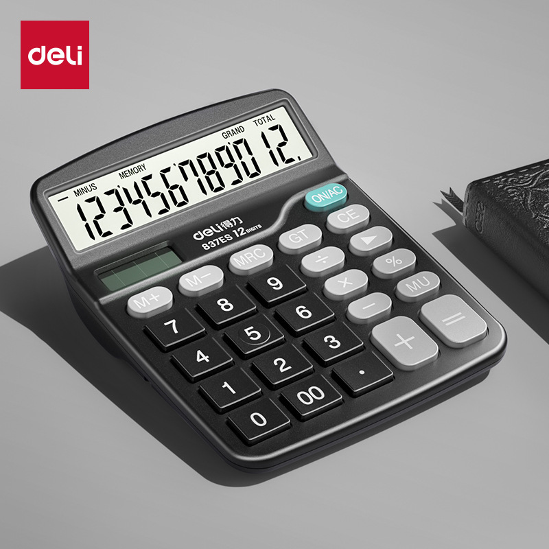 Deli Calculator for Office Use, Accounting-Specific Solar Calculator for Students, University Finance Small Size