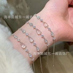 メーカー卸売り小紅署爆金天然水泡玉ひょうたんブレスレットs925銀モザイク小衆小清新高級