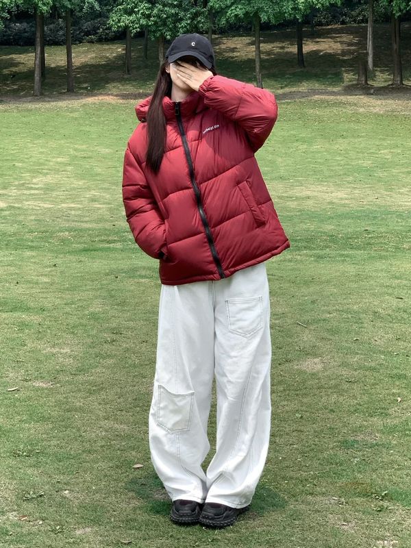 情侣款面包服时尚连帽棉服女2025年冬季新款洋气棉衣外套棉袄女装|undefined