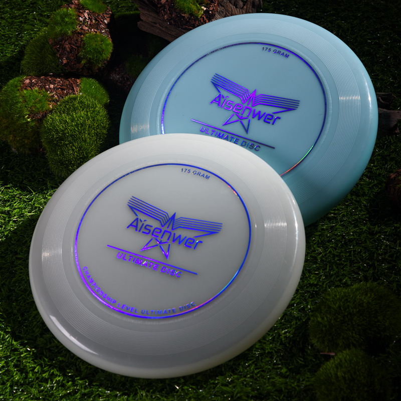 Aisenwer profesional extremo Frisbee nocturna Frisbee 175g equipo interactivo material PE al aire libre giroscópico plato volador