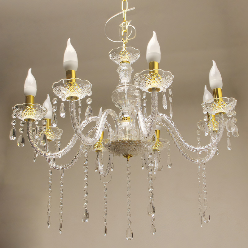 Nueva boda de hierro galvanizado cortina de perlas de cristal candelabro pabellón ceremonia sala de bodas diseño de la decoración de la boda props