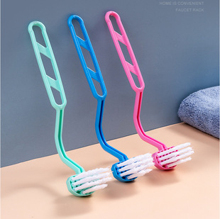 New cleaning brush small toilet brush cleaning brush toilet brush V-shaped toilet brush gift manufacturers