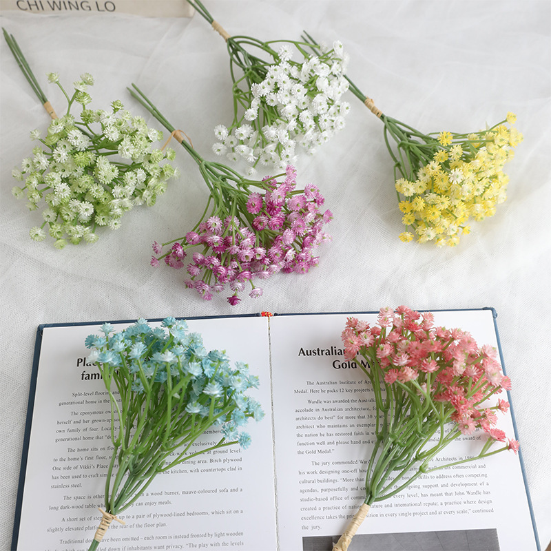 Artificial Baby's Breath Wedding Decoration Bouquet Soft Plastic Baby's Breath Single Plastic Artificial Flower Fake Flower Ornaments Wholesale Artificial Baby's Breath Wedding Decoration Bouquet Soft Plastic Baby's Breath Single Plastic Artificial Flower Fake Flower Ornaments Wholesale