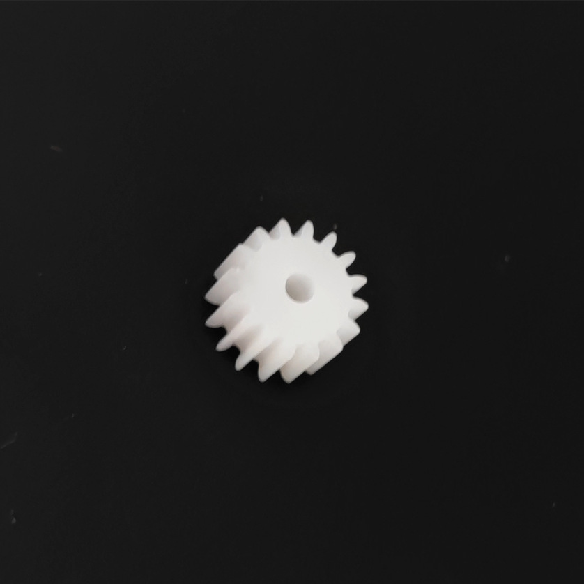 工厂直销现货0.5模数塑胶pom齿轮 主轴直齿7 8 9 10 11非标齿轮