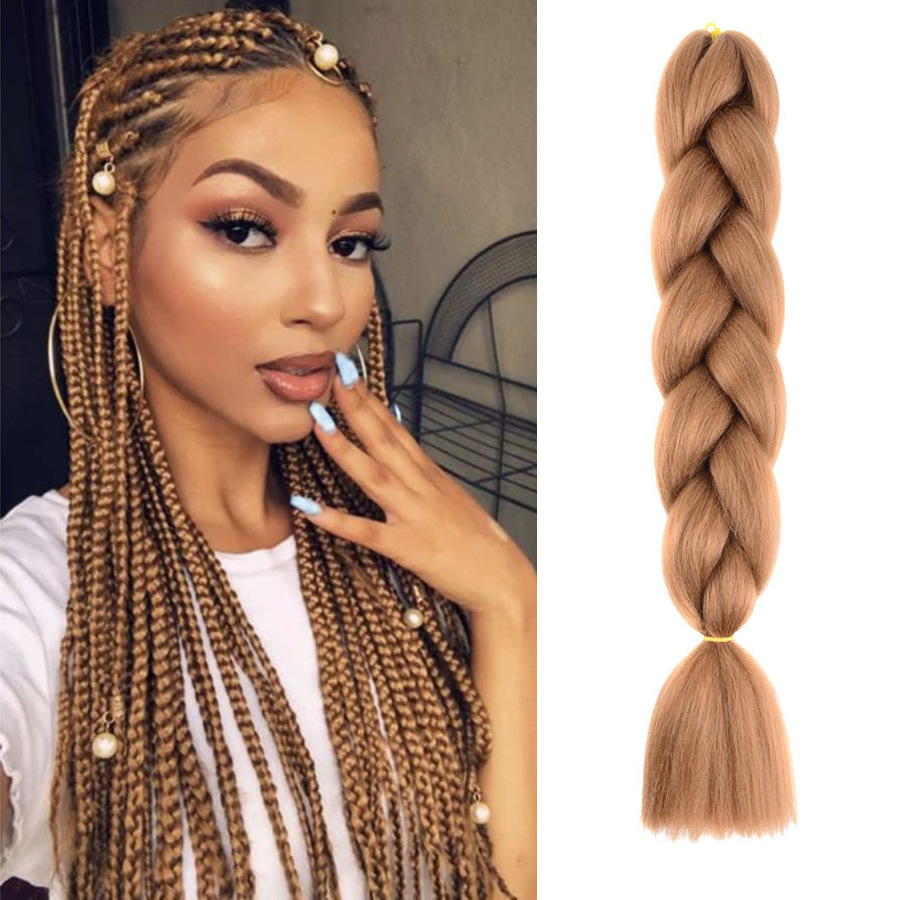 Trenzas Africanas Sintéticas de Fibra de Alta Temperatura para Crochet image 13