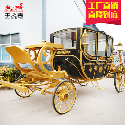 加宽加长6人座皇-家欧式马车展示款商场酒店会所美陈道具展览馆