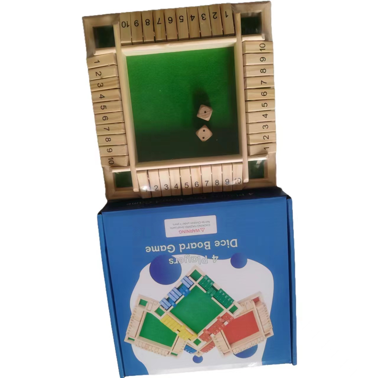 Cecpc Party Interactive Puzzle Wine Ling Toy Board Game Card Cuatro lados Digital Flip Accesorios para juegos de bebida