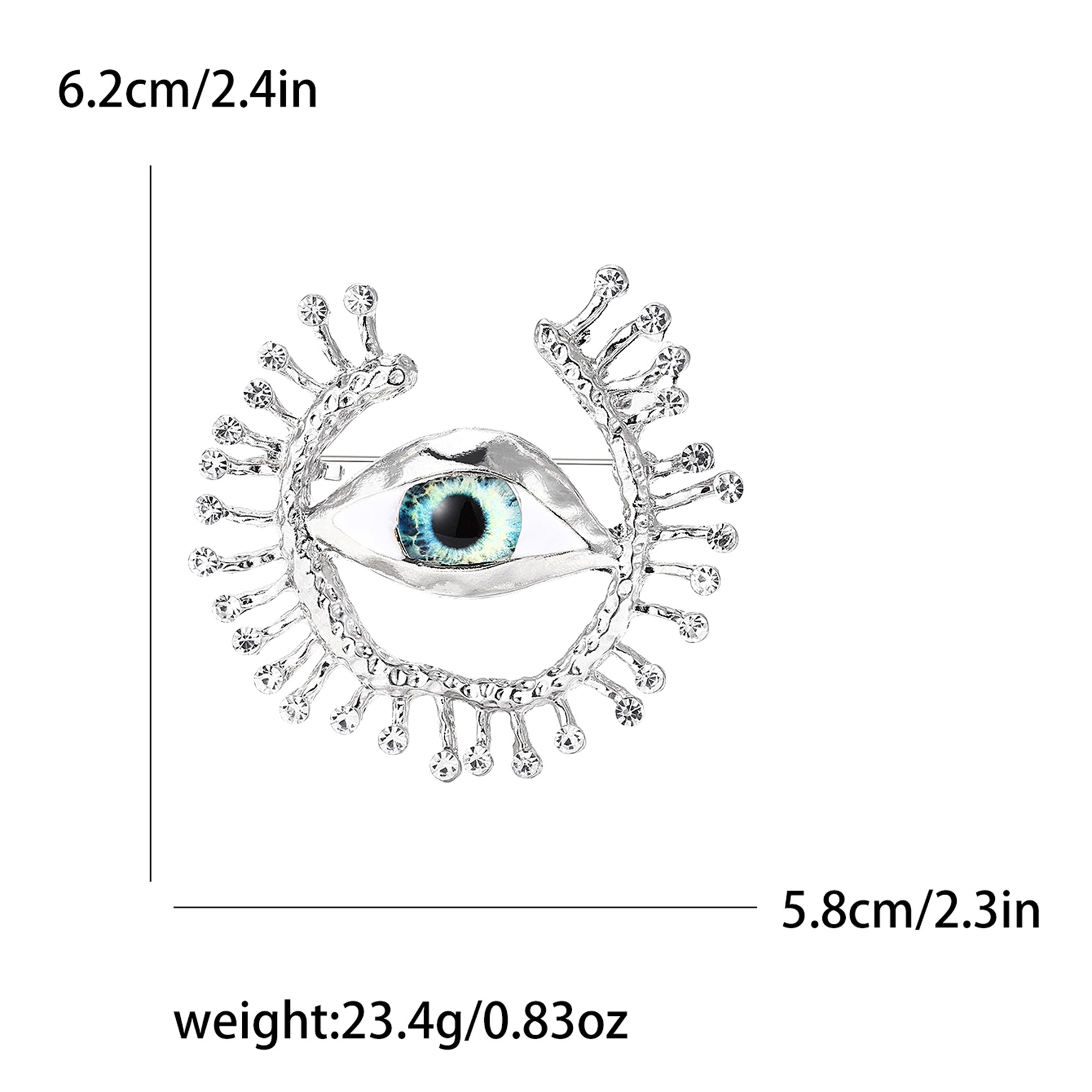 Brooches Classification Vintage Style Pin Devil's Eye Alloy Women's Brooches